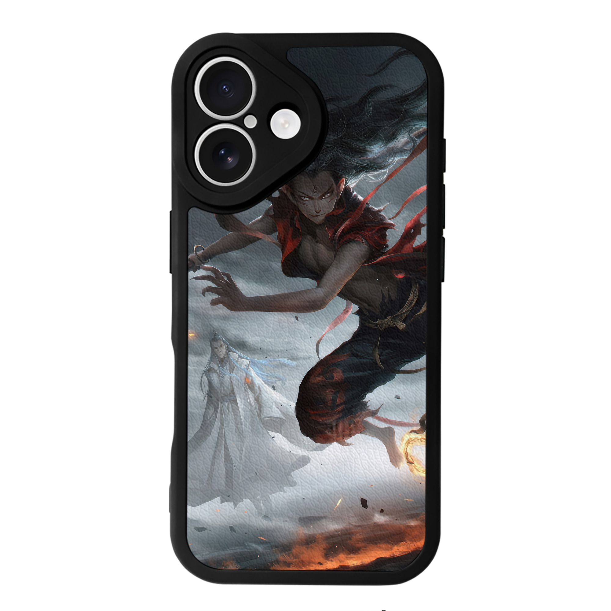 （画像用） Ne Zha 2 ナタ 魔童の大暴れ 【iPhone 16シリーズ対応】シリコンスマホケース（レザー調） 材質：シリコン